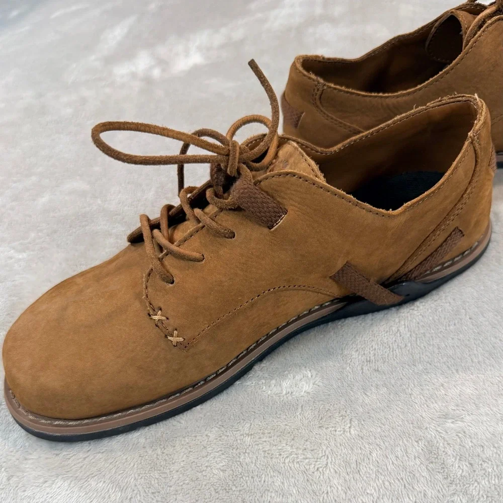Xero‎ Shoes Mens Alston Barefoot Leather Oxford Dress Shoes Brown 7.5